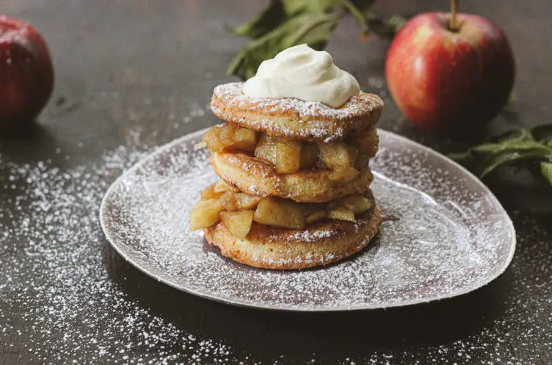 Potet-Terte (aardappel taartjes met gekruide appel)