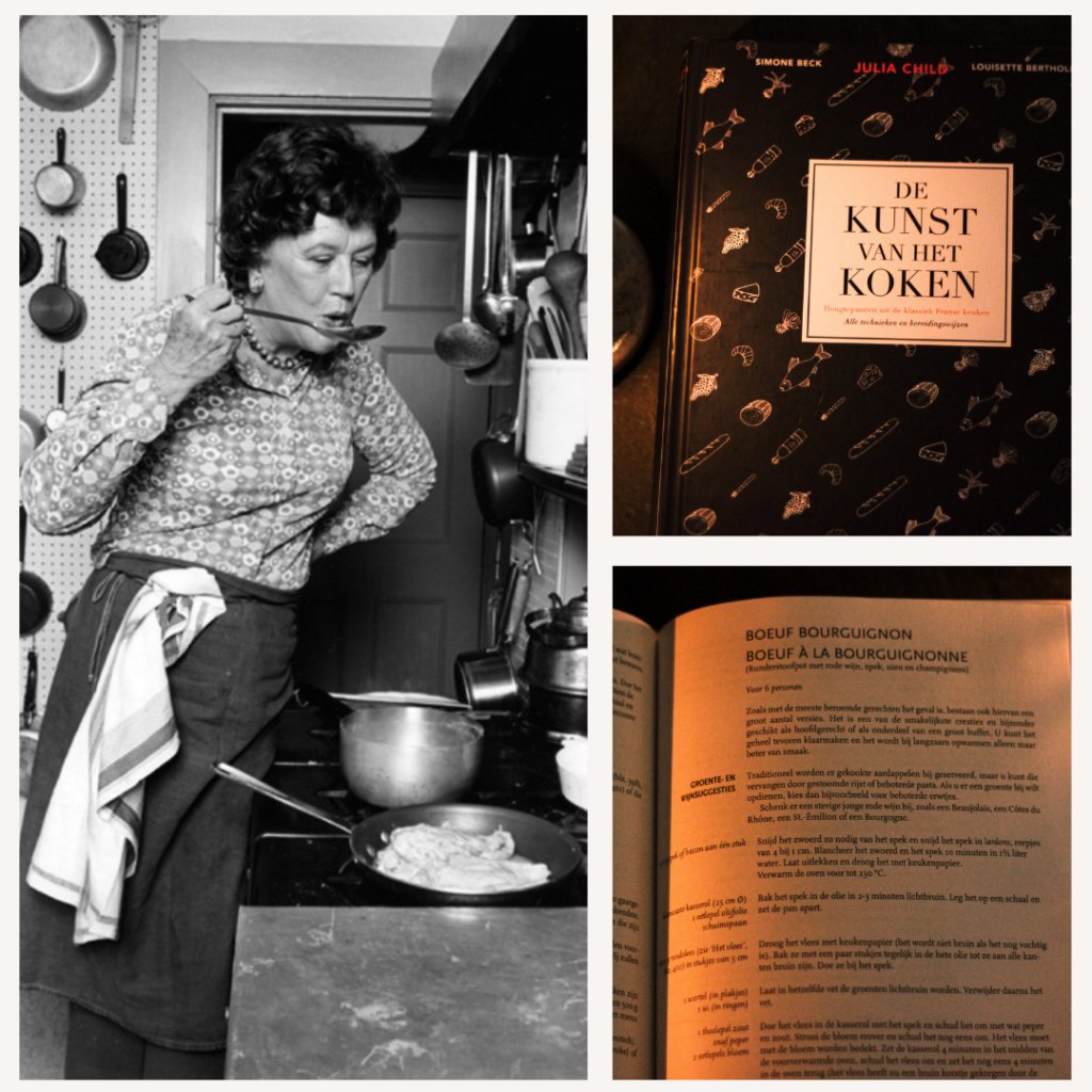 Julia Child mastering the art of French cooking