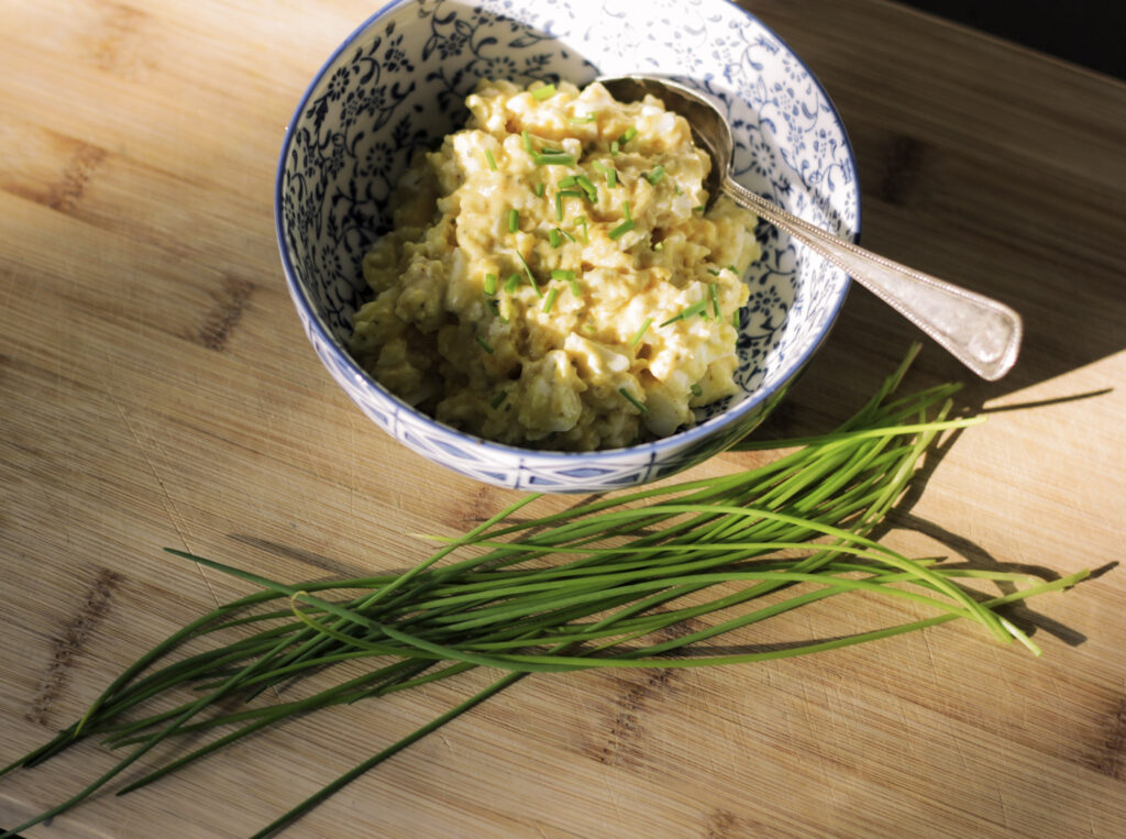 Eiersalade met bieslook